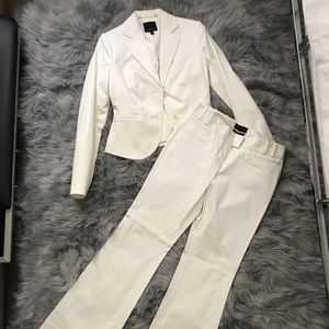 off white pant suit